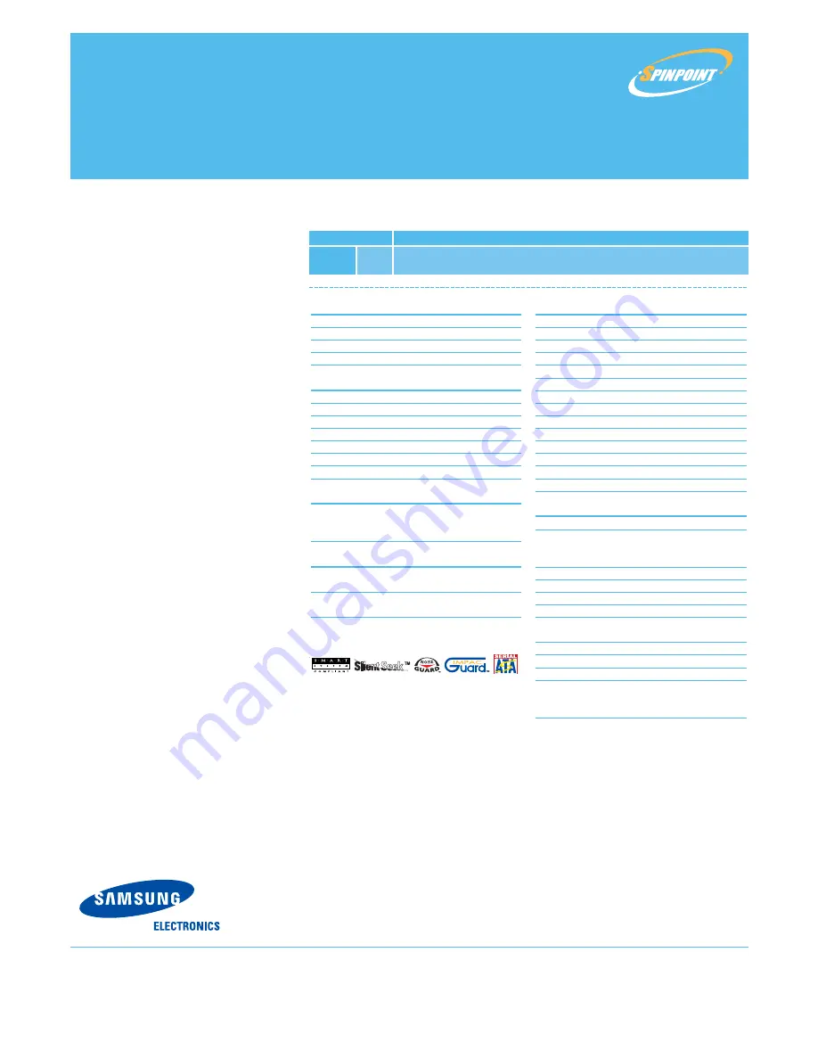 Samsung Spinpiont F1 SERIES Product Manual Download Page 4