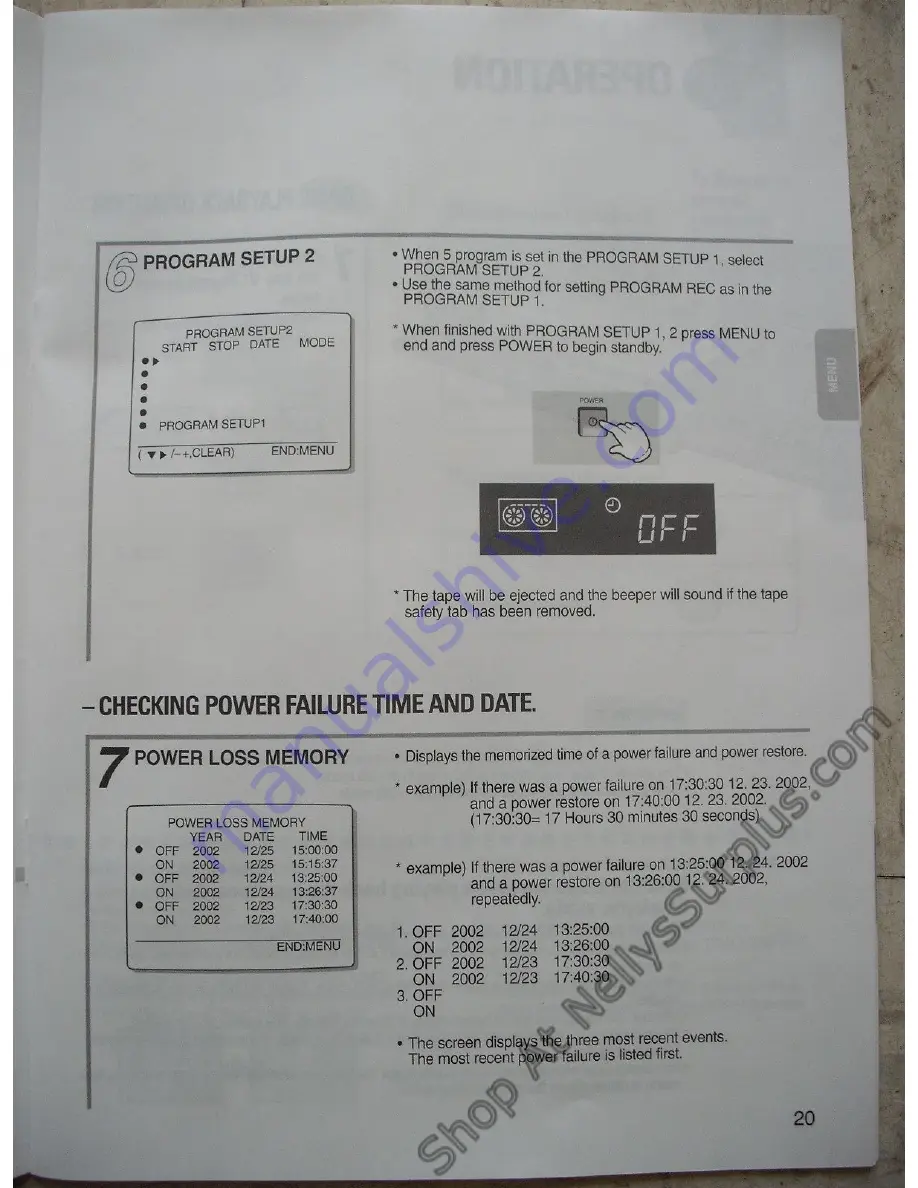 Samsung SRV-960A Installation And Operating Instrictions Download Page 20