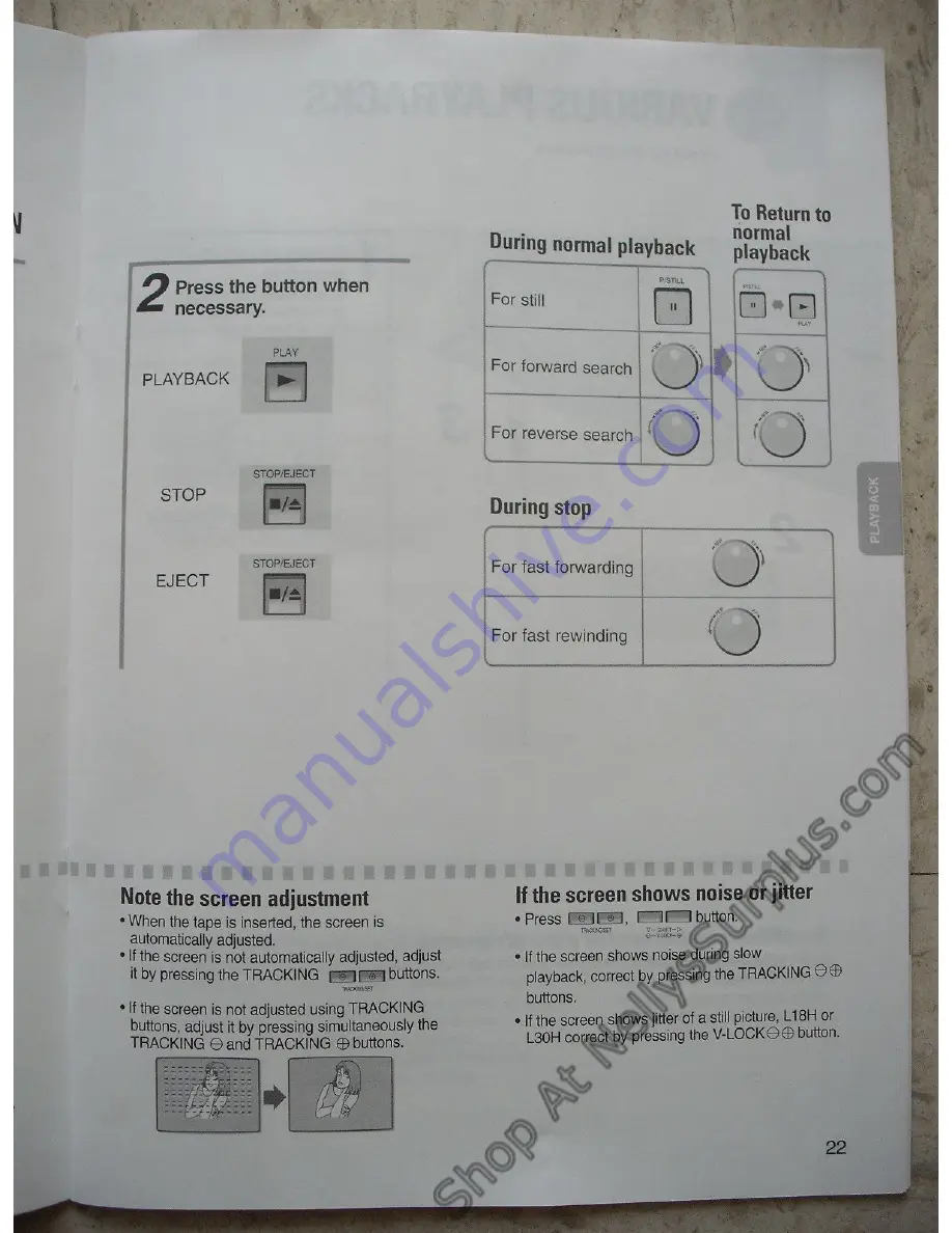 Samsung SRV-960A Installation And Operating Instrictions Download Page 22