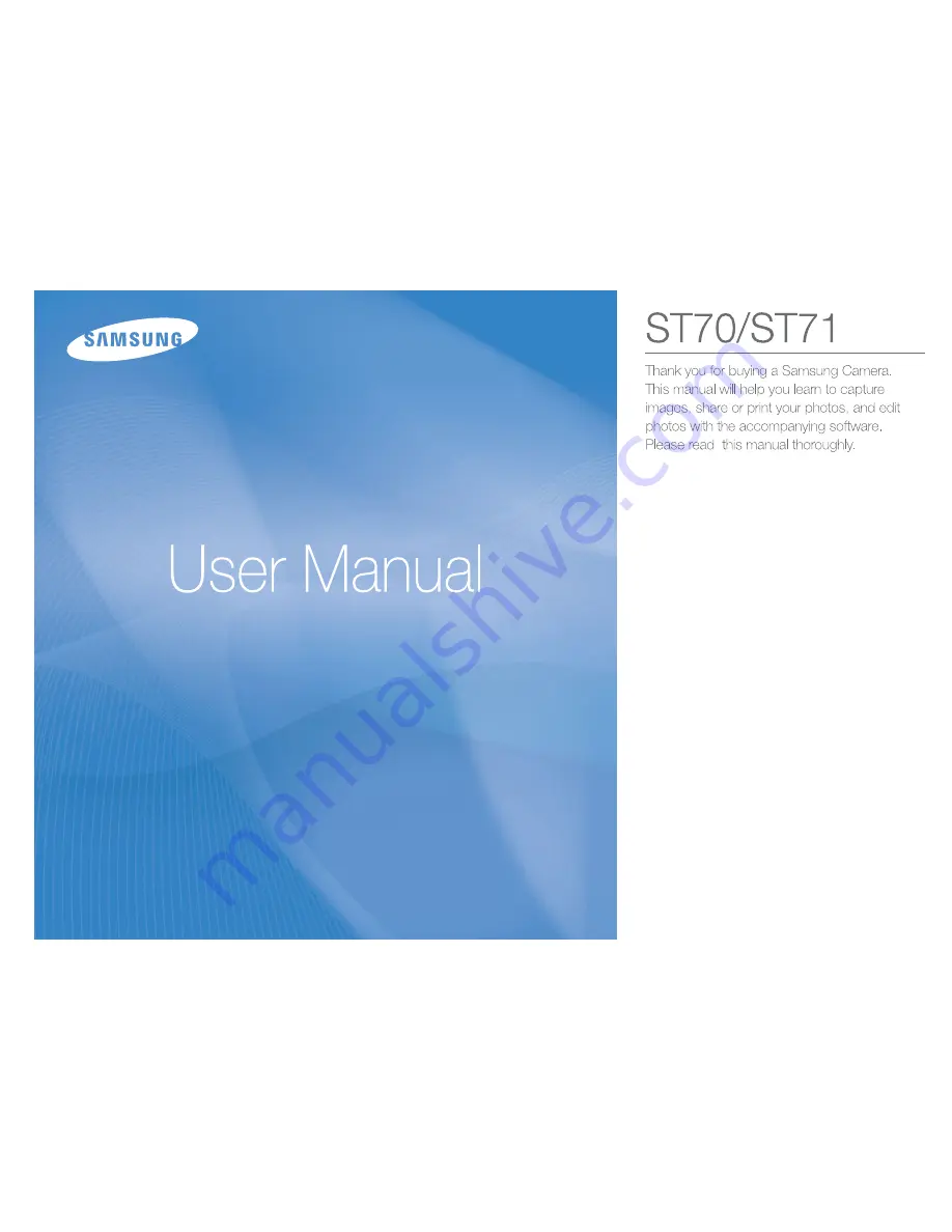 Samsung ST70 User Manual Download Page 1