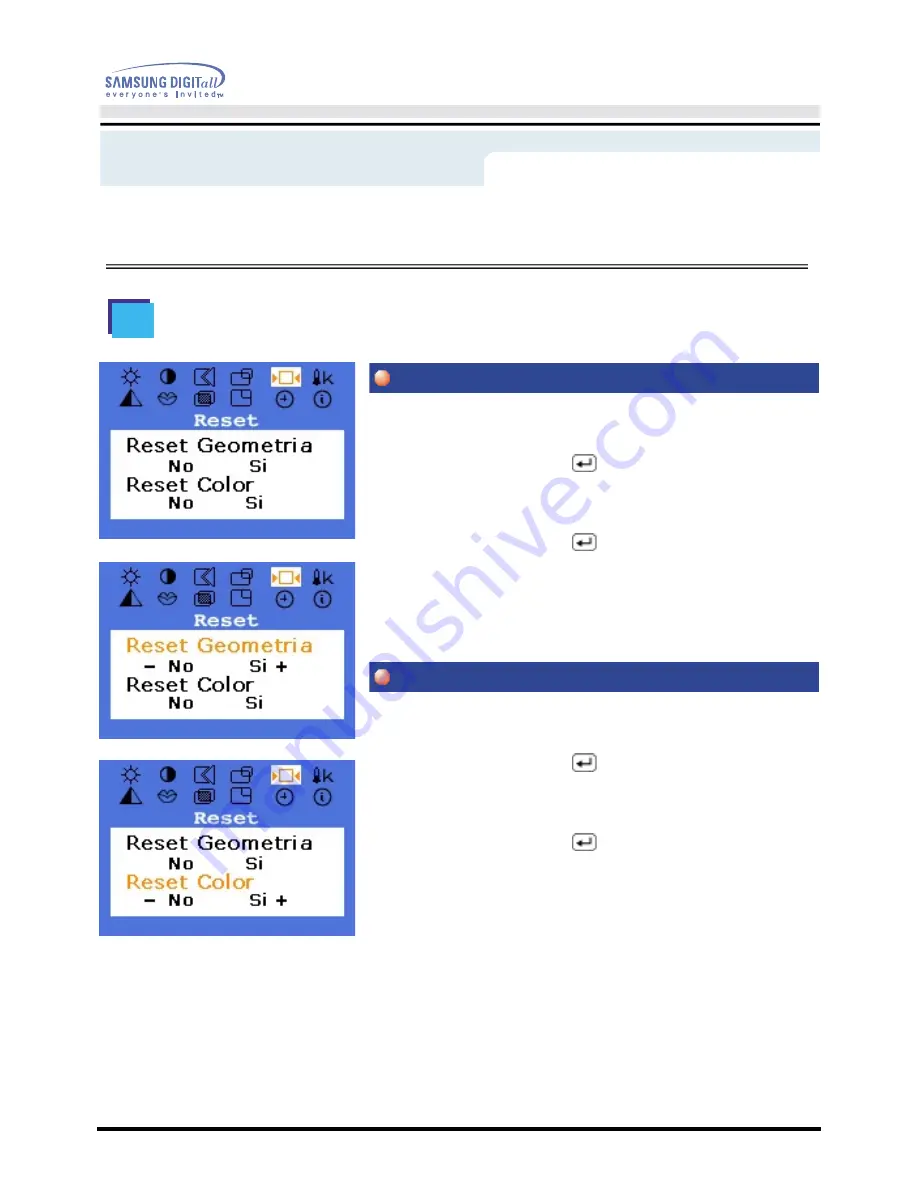 Samsung SyncMaster 171V (Spanish) Manual Del Usuario Download Page 42