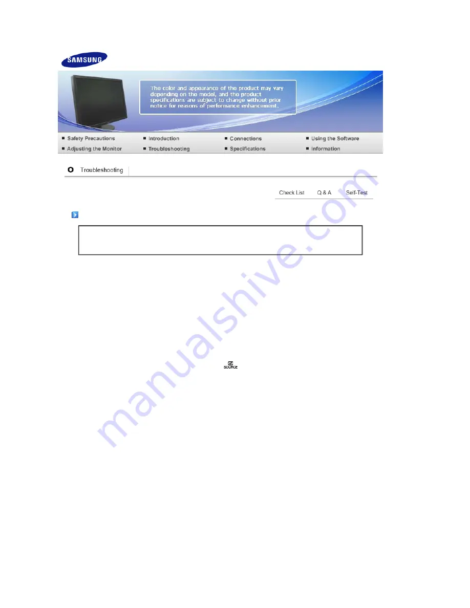 Samsung SyncMaster 275TPLUS Quick Manual Download Page 52