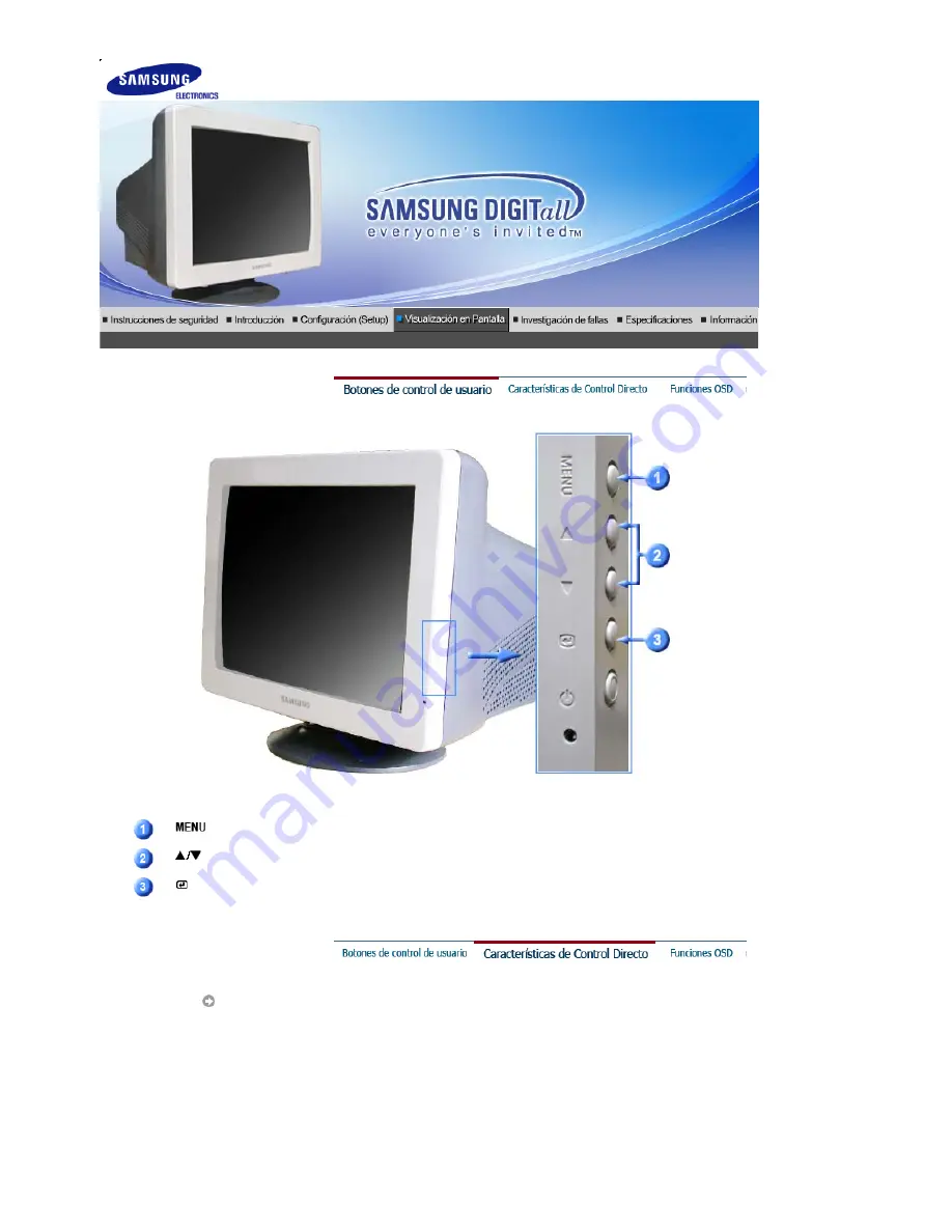 Samsung SyncMaster 592S (Spanish) Manual Del Usuario Download Page 28