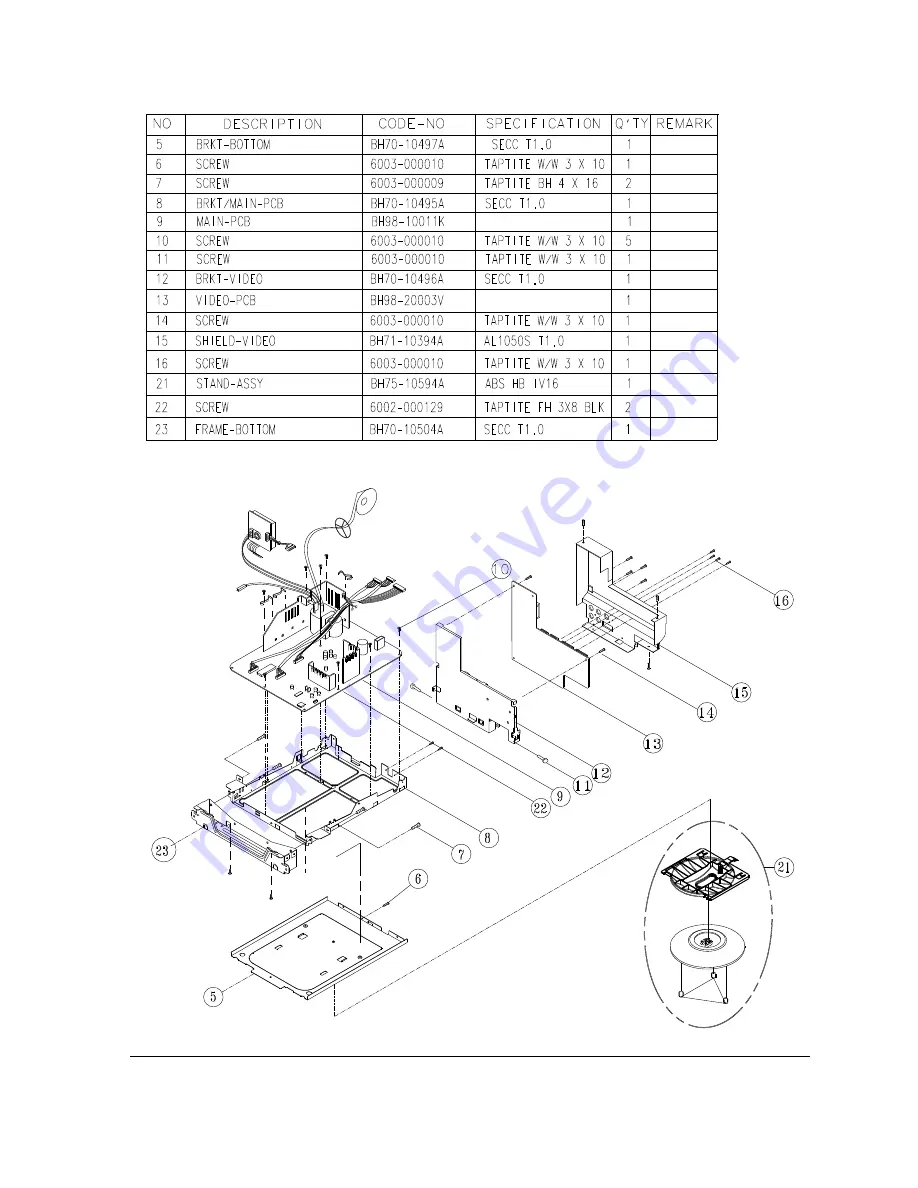 Samsung SyncMaster 700p Plus Service Manual Download Page 51