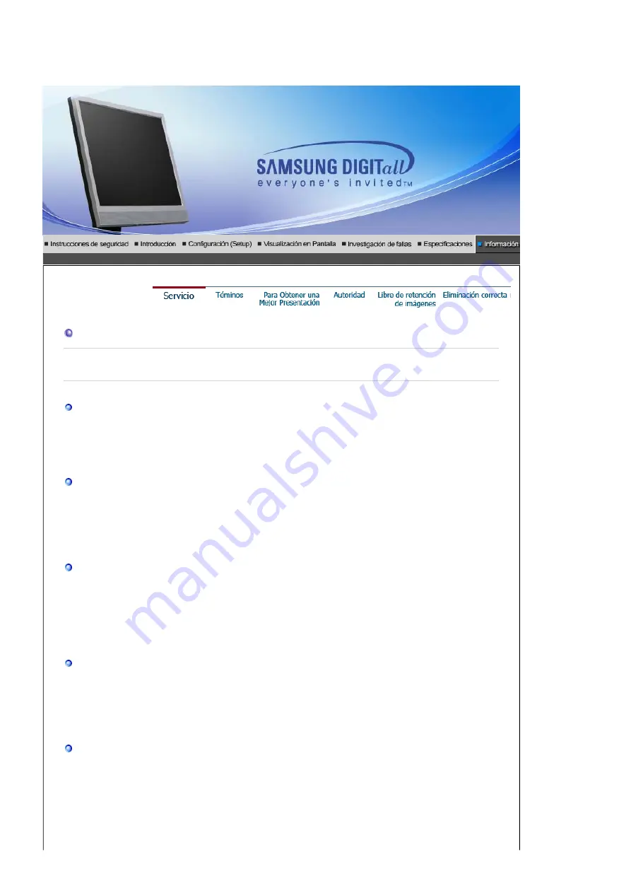 Samsung SyncMaster 710 TM (Spanish) Manual Del Usuario Download Page 95