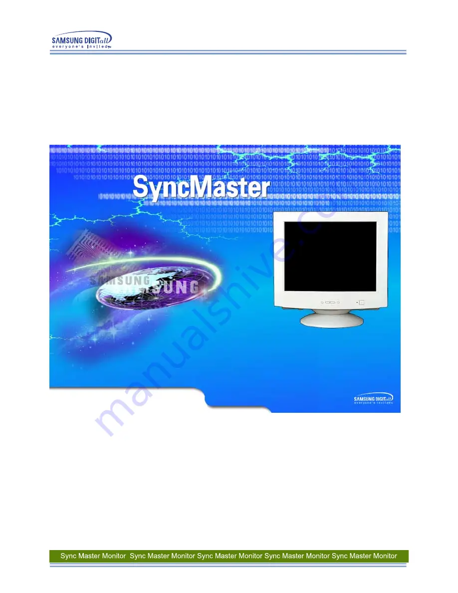 Samsung SyncMaster 753 DFX Manual Download Page 1