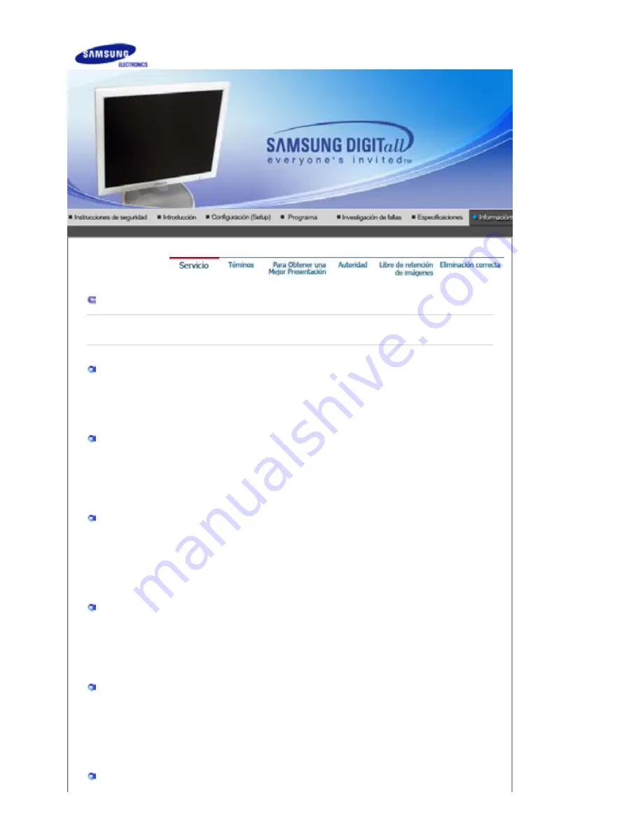 Samsung SyncMaster 760B (Spanish) Manual Del Usuario Download Page 59