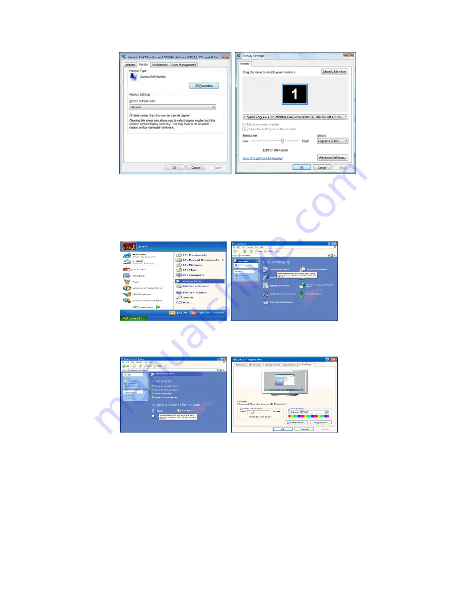 Samsung SyncMaster 943NW (Spanish) Manual Del Usuario Download Page 21