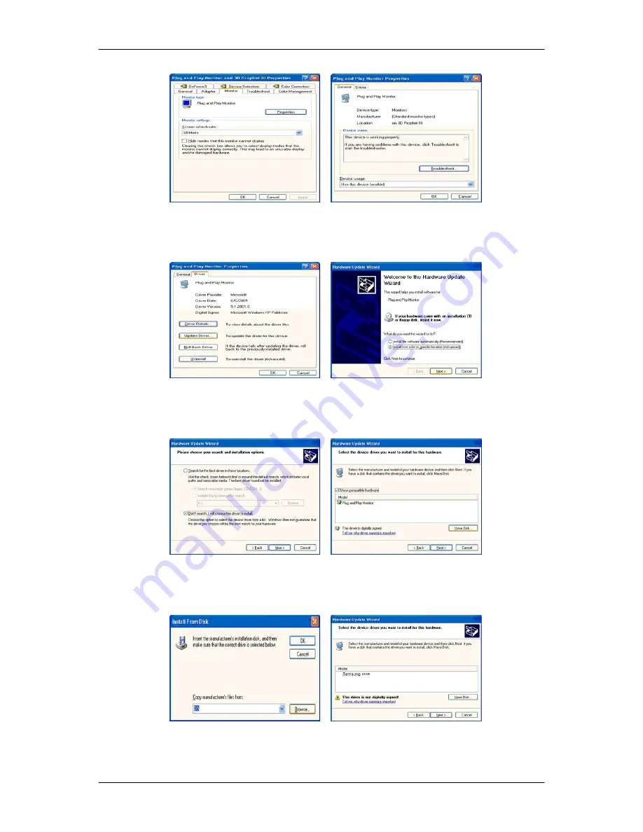 Samsung SyncMaster 943NW (Spanish) Manual Del Usuario Download Page 22