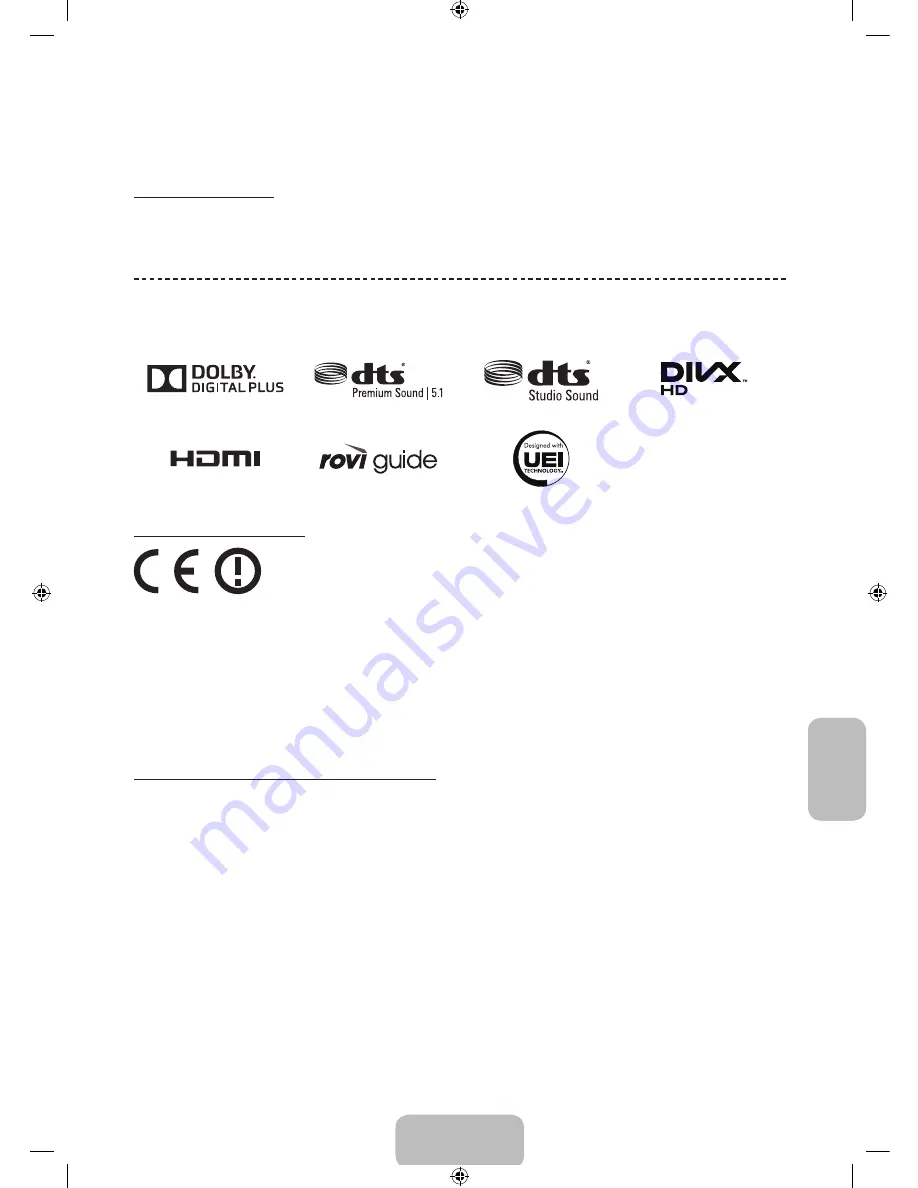 Samsung UE40F6470 User Manual Download Page 169