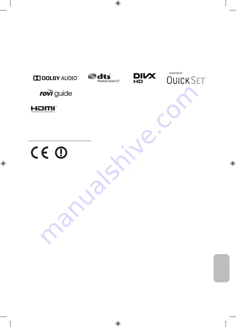 Samsung UE40MU6102 Скачать руководство пользователя страница 179