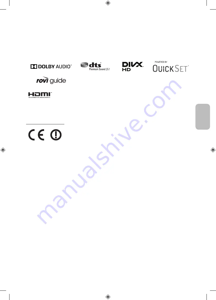 Samsung UE40MU6102 Скачать руководство пользователя страница 259