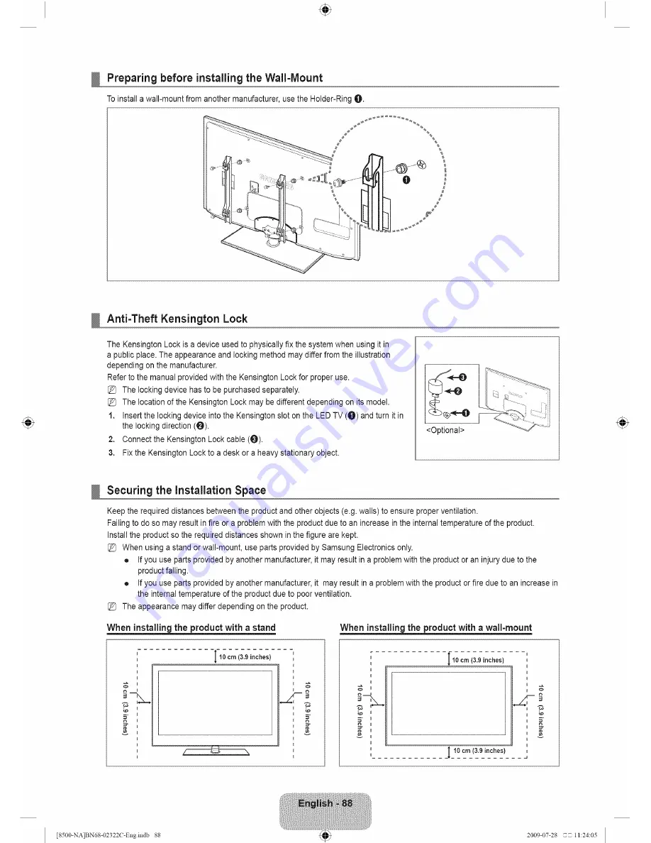 Samsung UN46B8500 User Manual Download Page 90