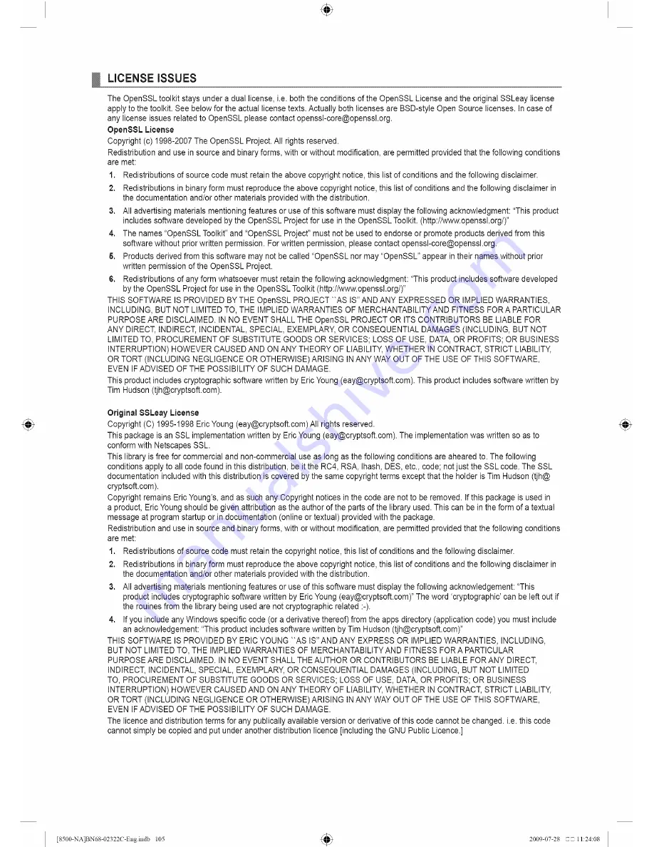 Samsung UN46B8500 User Manual Download Page 107