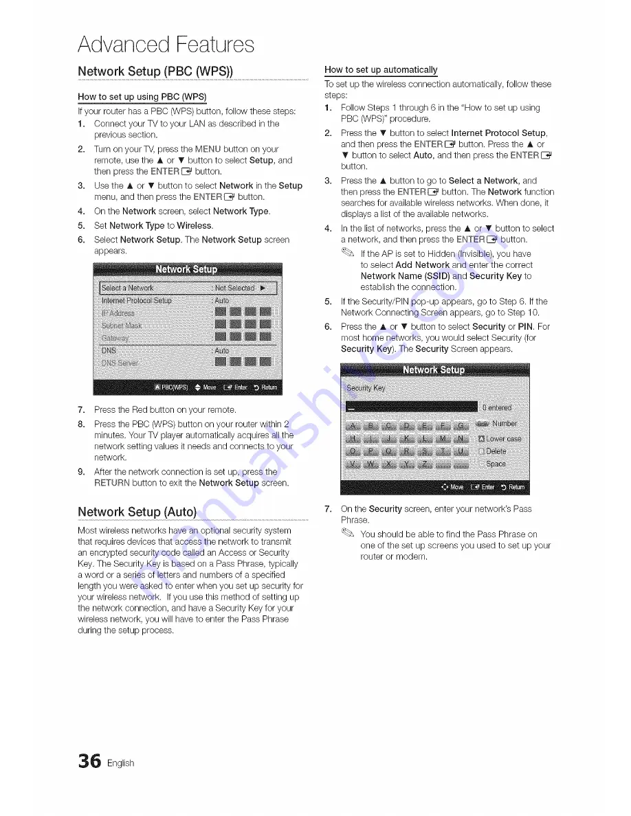 Samsung UN46C9000 Series User Manual Download Page 36