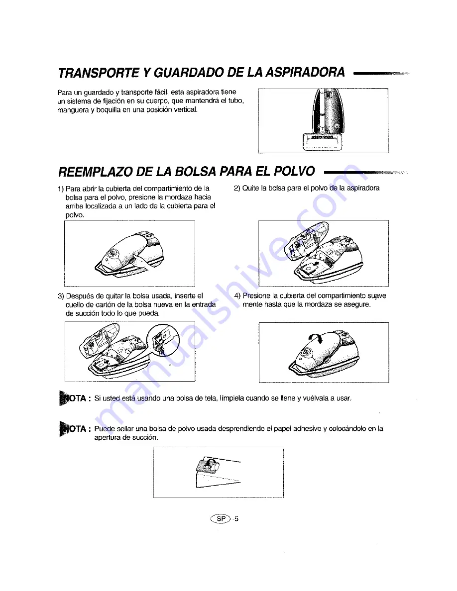 Samsung VAC-9048B Operating Instructions Manual Download Page 15