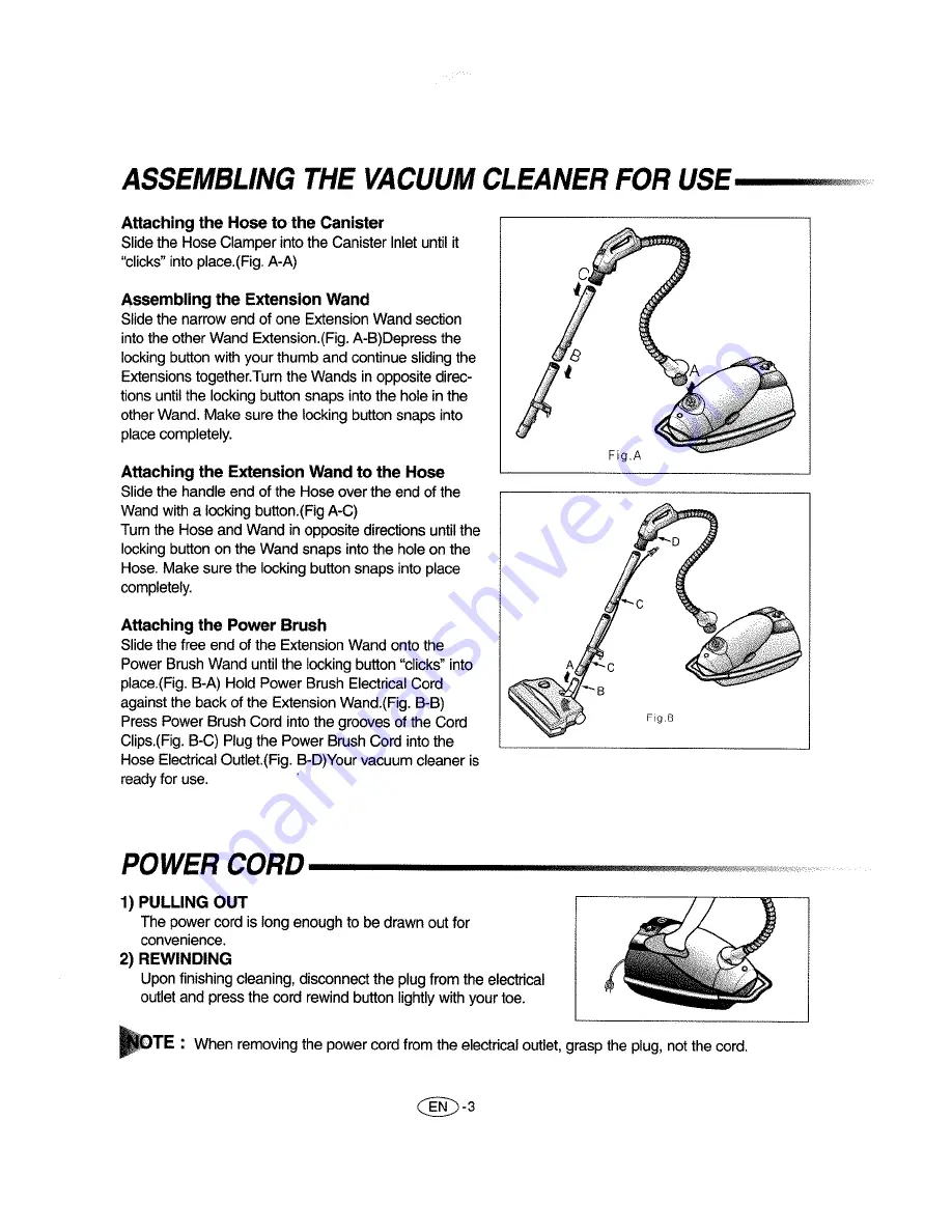 Samsung VAC-9049B Operating Instructions Manual Download Page 4