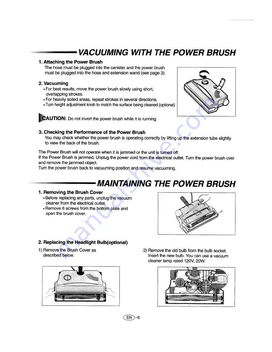 Samsung VAC-9049B Operating Instructions Manual Download Page 7