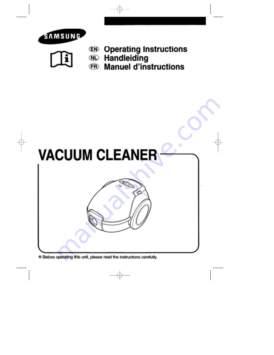 Samsung VC-6313H Operating Instructions Manual Download Page 1