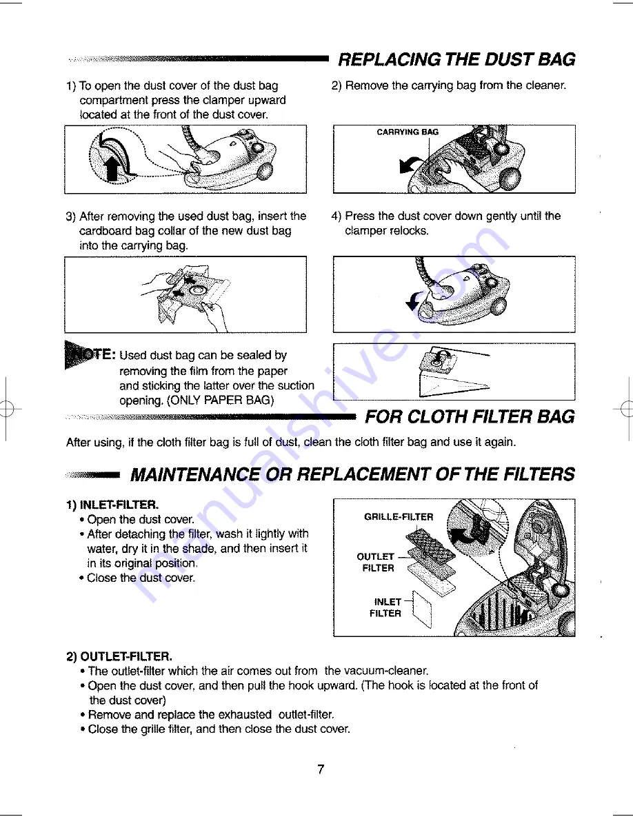 Samsung VC-7715VP Operating Instructions Manual Download Page 8