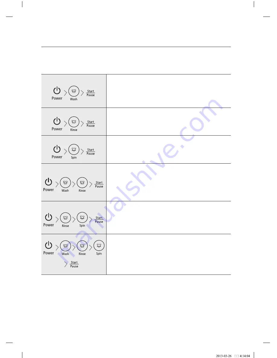 Samsung WA12F7S5 User Manual Download Page 16