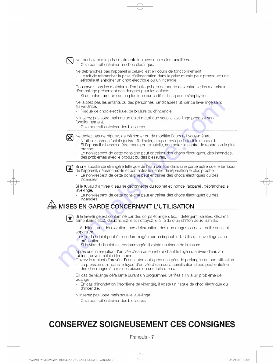 Samsung WA40J3000AW User Manual Download Page 47