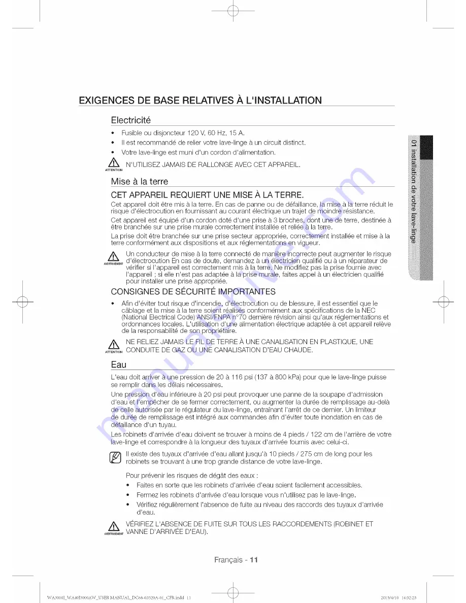 Samsung WA40J3000AW User Manual Download Page 51