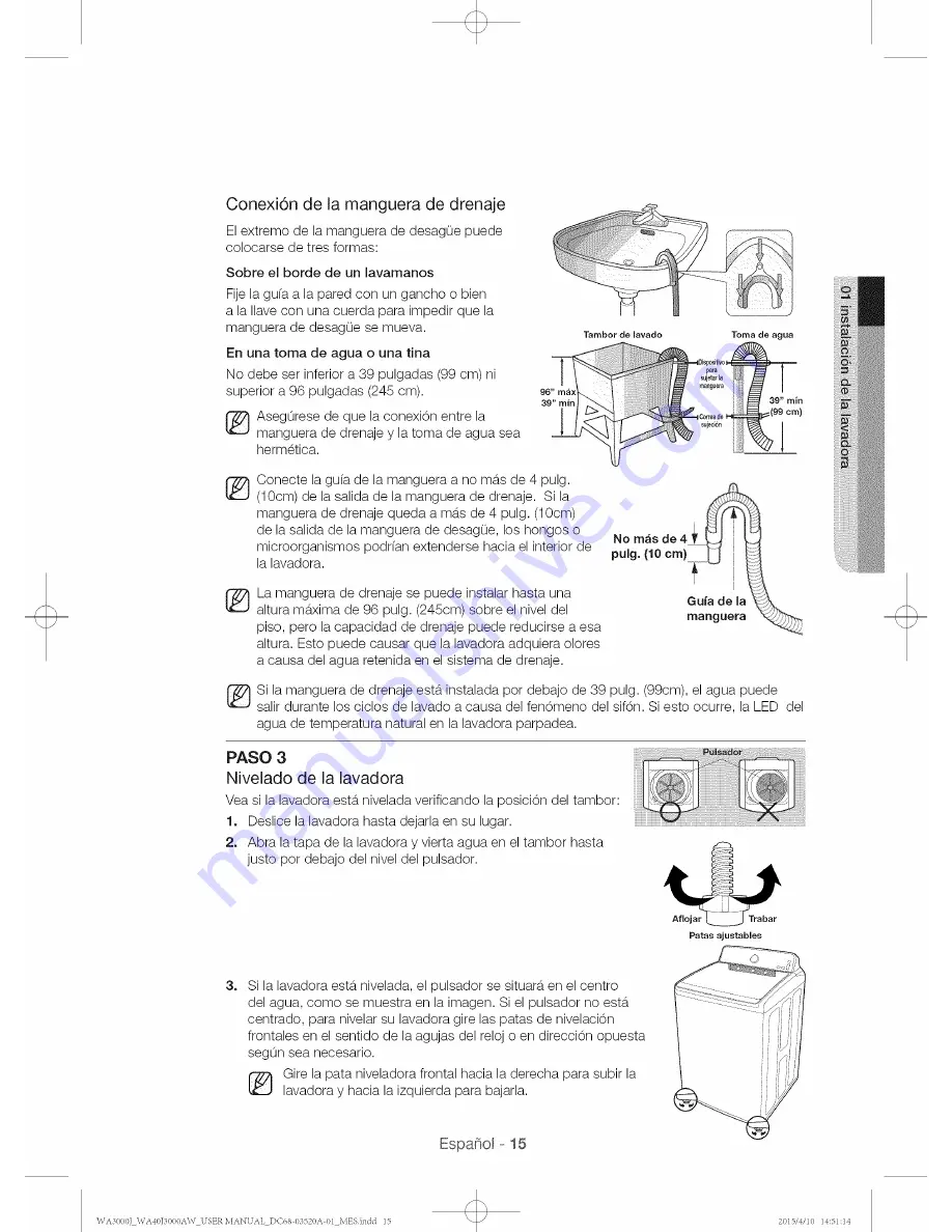 Samsung WA40J3000AW Скачать руководство пользователя страница 95