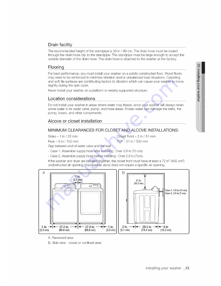 Samsung WA50F9A6DSW/A2 User Manual Download Page 13