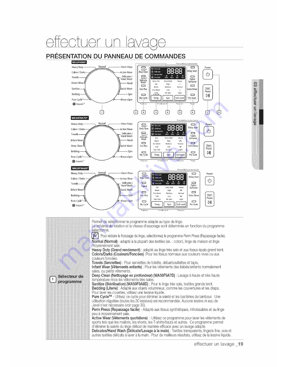 Samsung WA50F9A6DSW/A2 User Manual Download Page 63