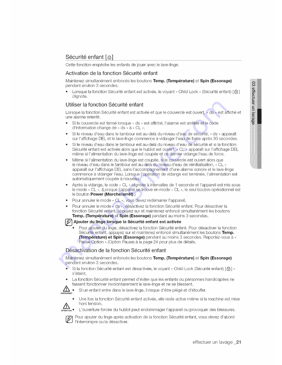 Samsung WA50F9A6DSW/A2 User Manual Download Page 65