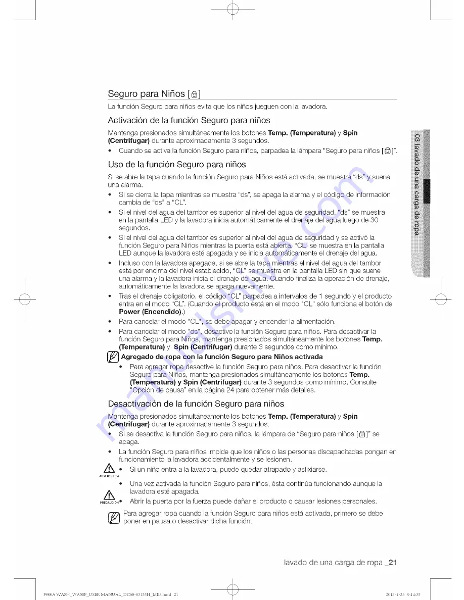 Samsung WA50F9A6DSW/A2 User Manual Download Page 109