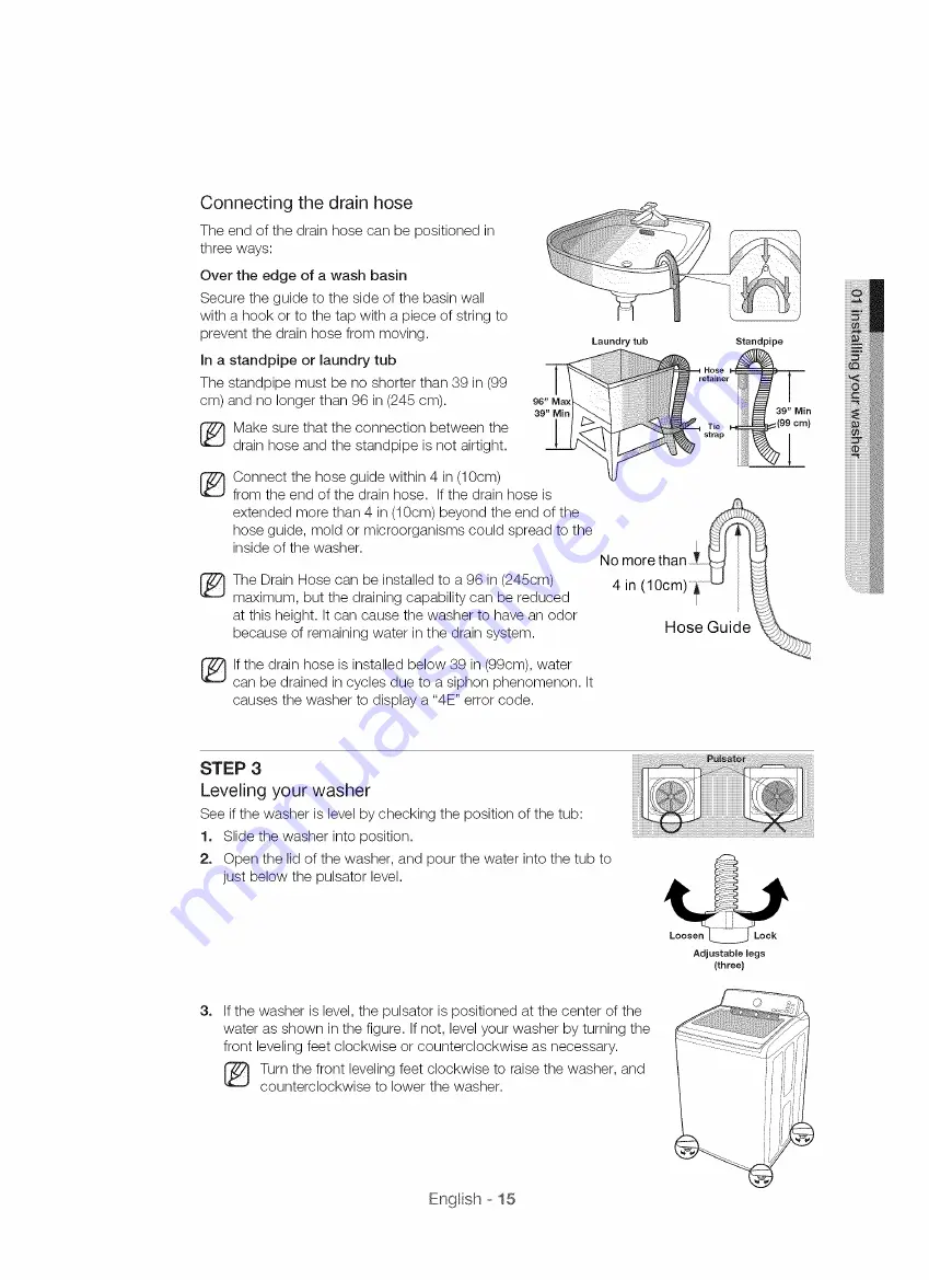 Samsung WA56Hg000A series User Manual Download Page 15