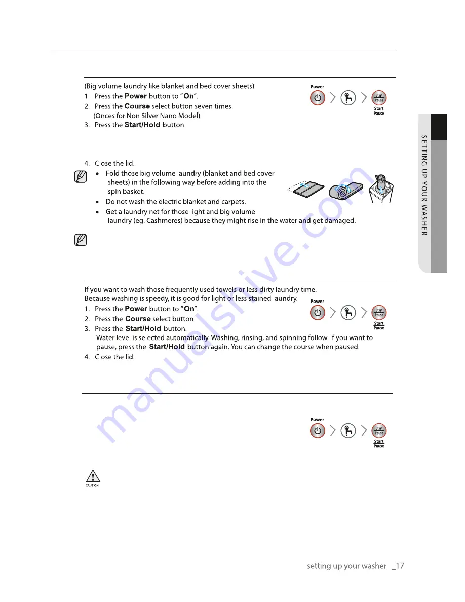 Samsung WA82B4T User Manual Download Page 17