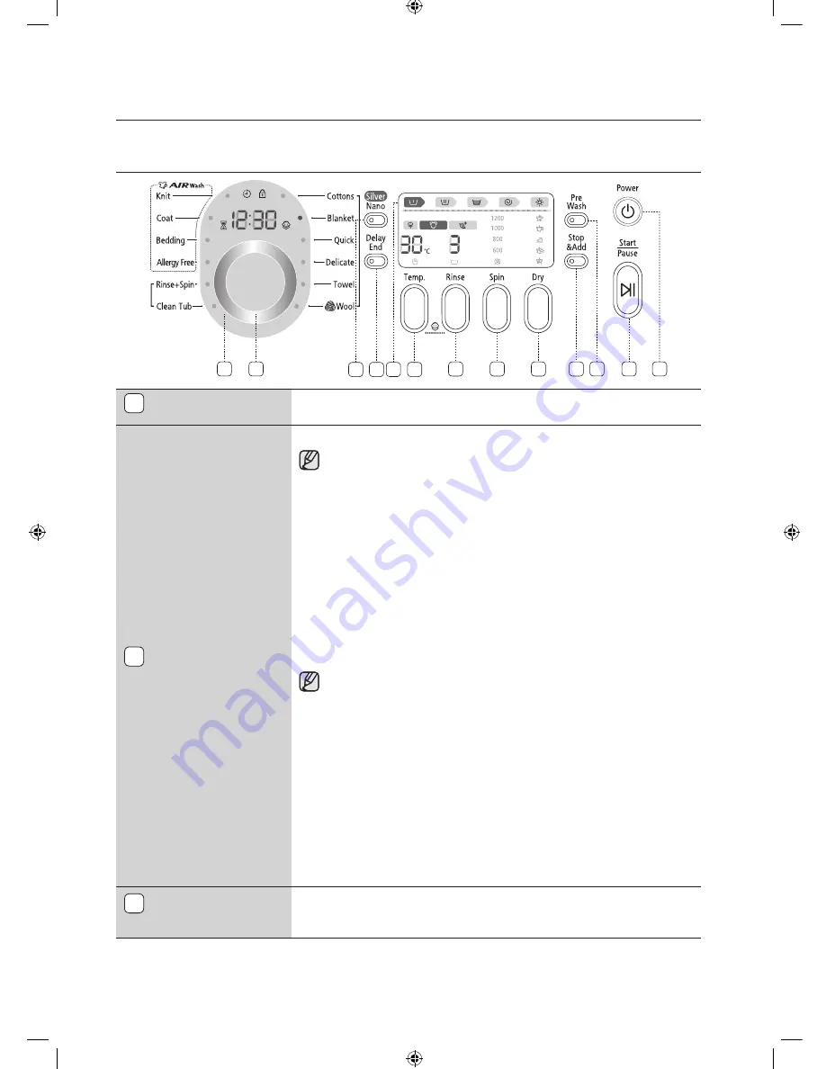 Samsung WD8122CVB Скачать руководство пользователя страница 126