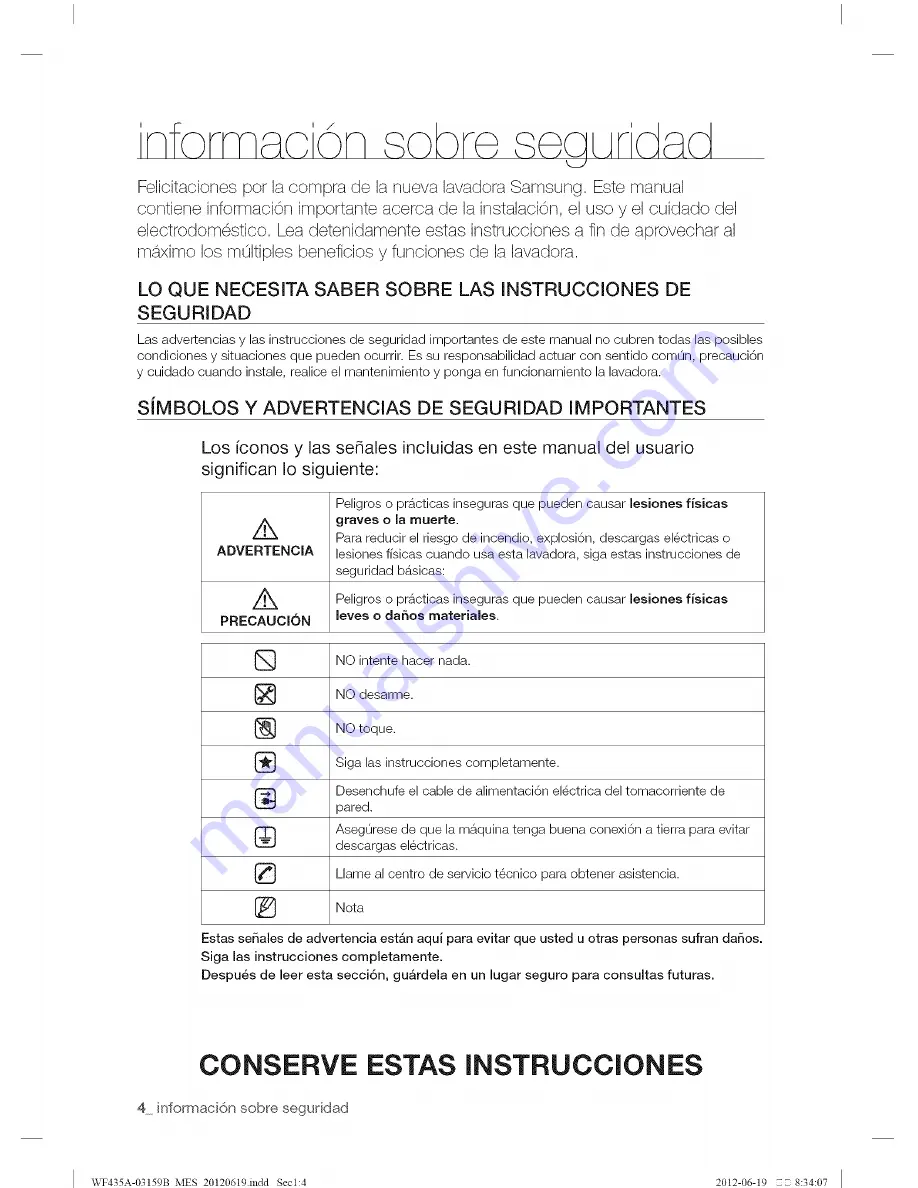 Samsung WF435A Series User Manual Download Page 52