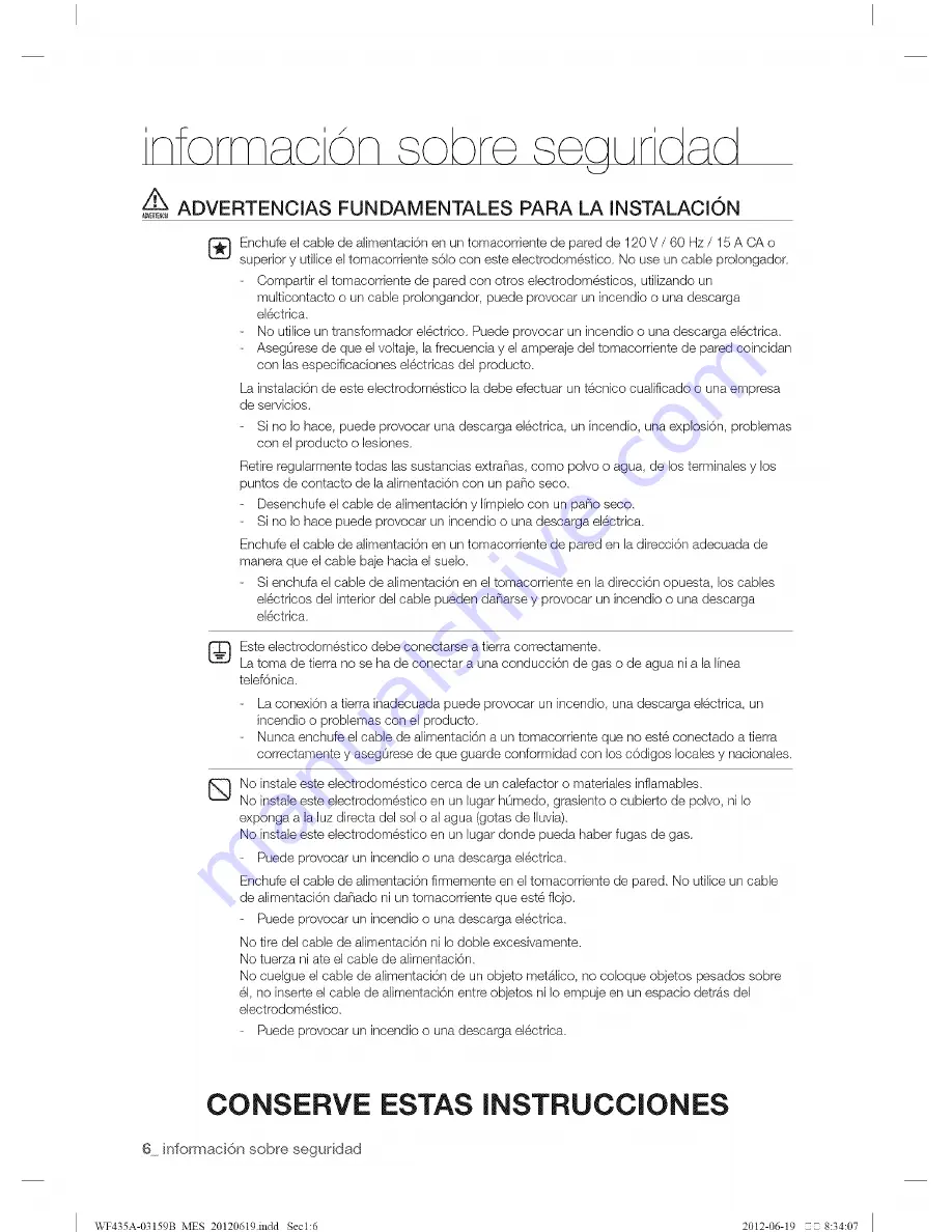 Samsung WF435A Series User Manual Download Page 54