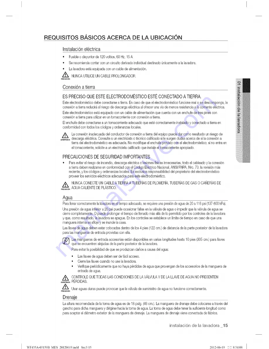 Samsung WF435A Series User Manual Download Page 63