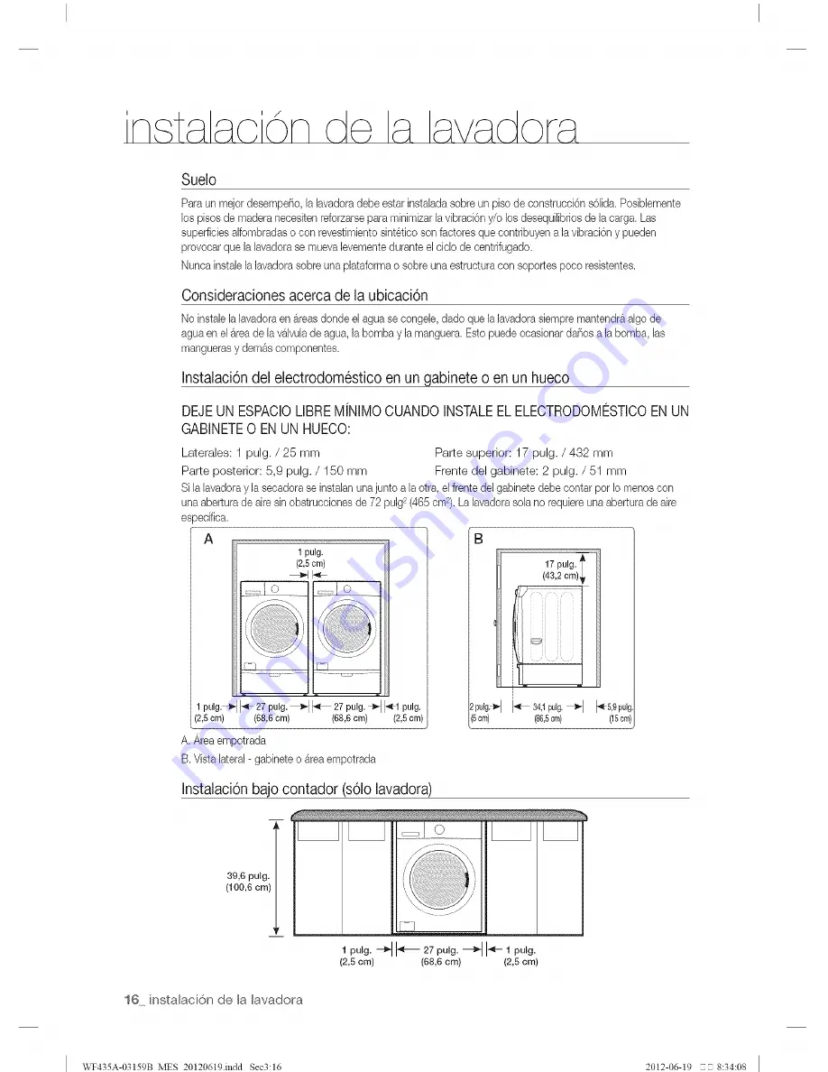 Samsung WF435A Series Скачать руководство пользователя страница 64