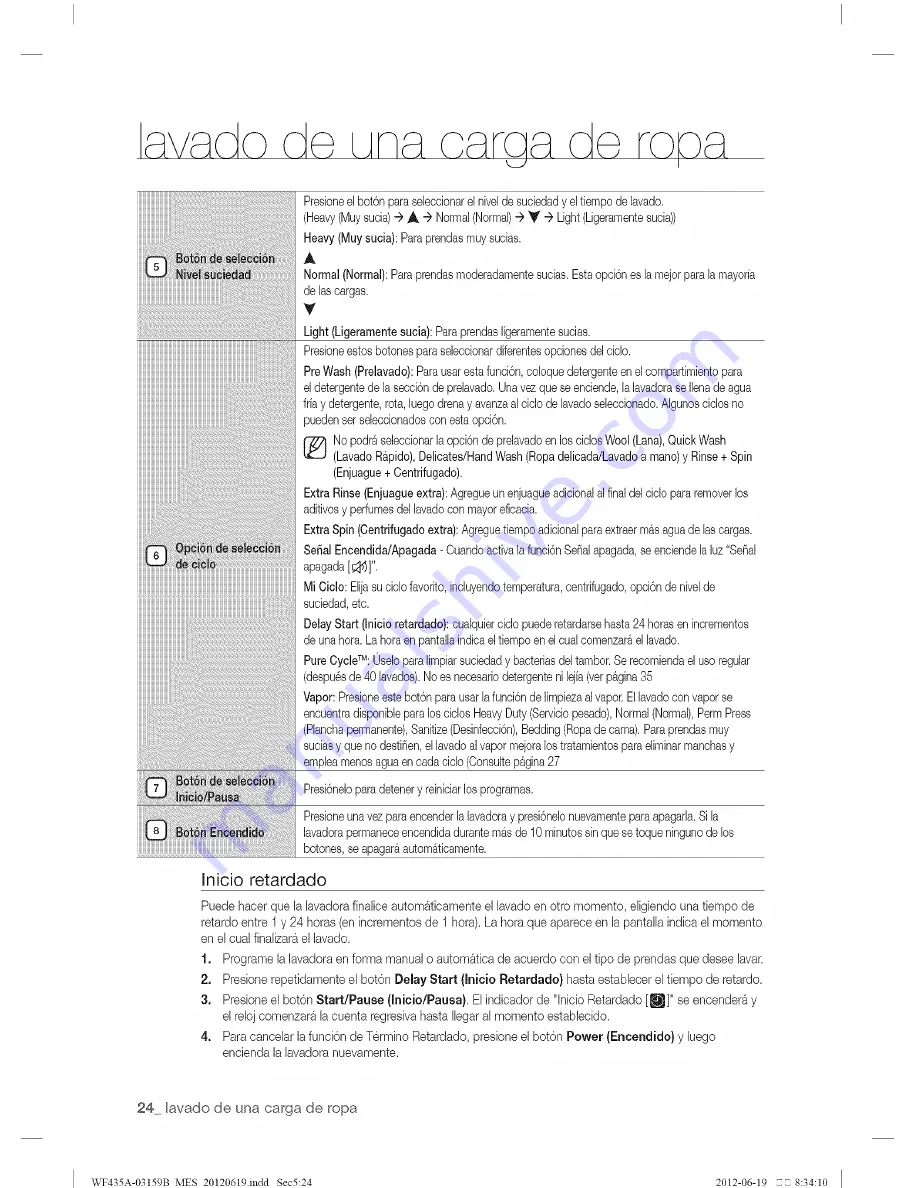 Samsung WF435A Series Скачать руководство пользователя страница 72