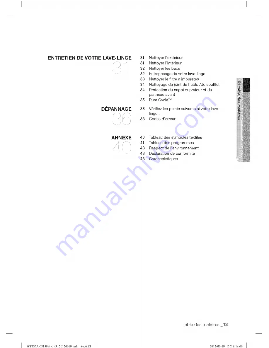 Samsung WF435A Series User Manual Download Page 109