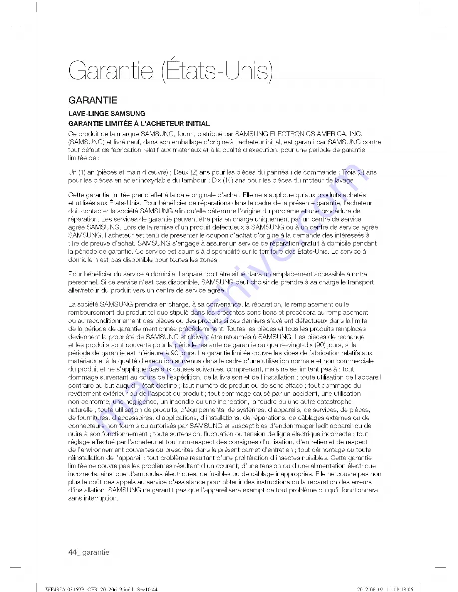 Samsung WF435A Series User Manual Download Page 140