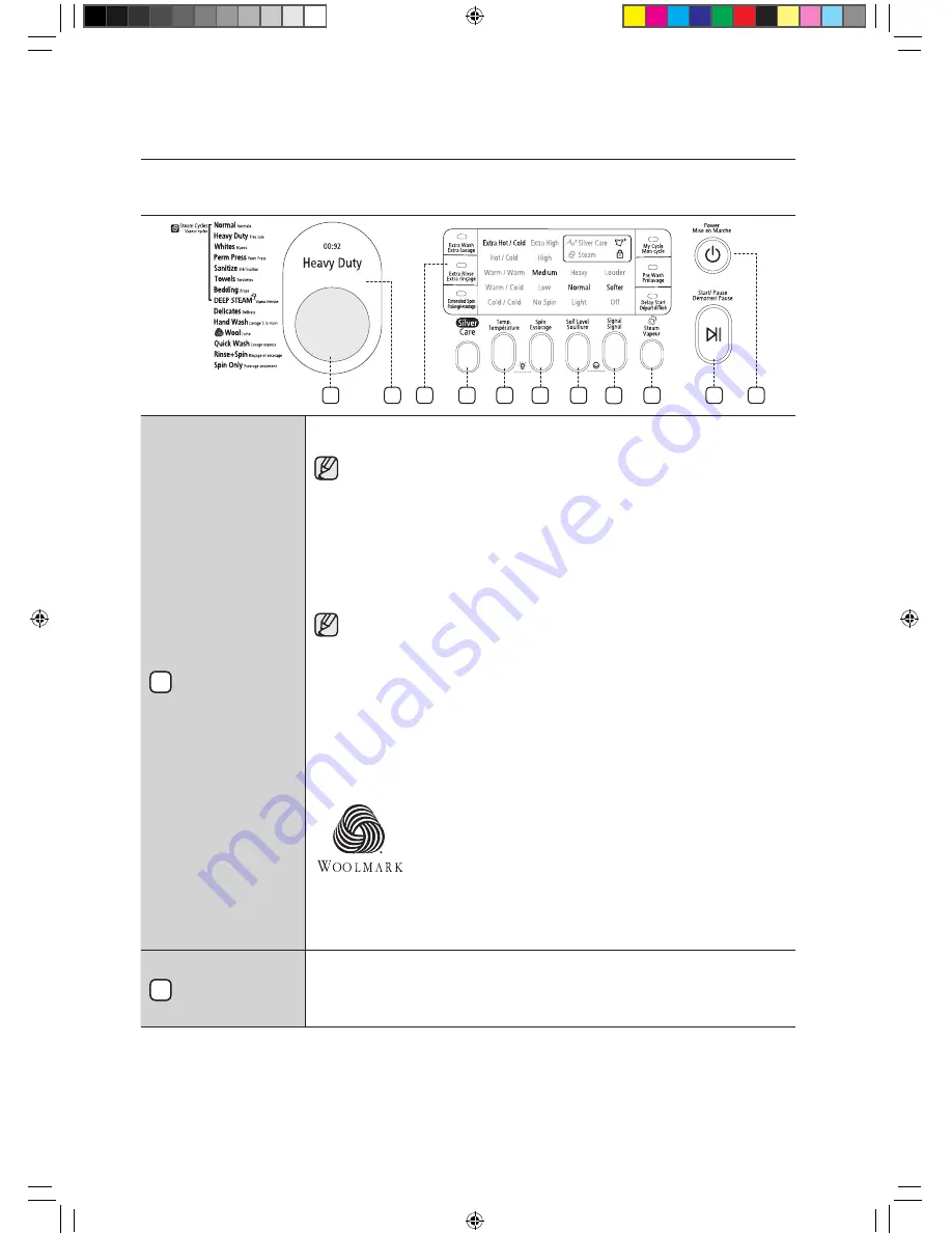 Samsung WF448AAE Скачать руководство пользователя страница 14