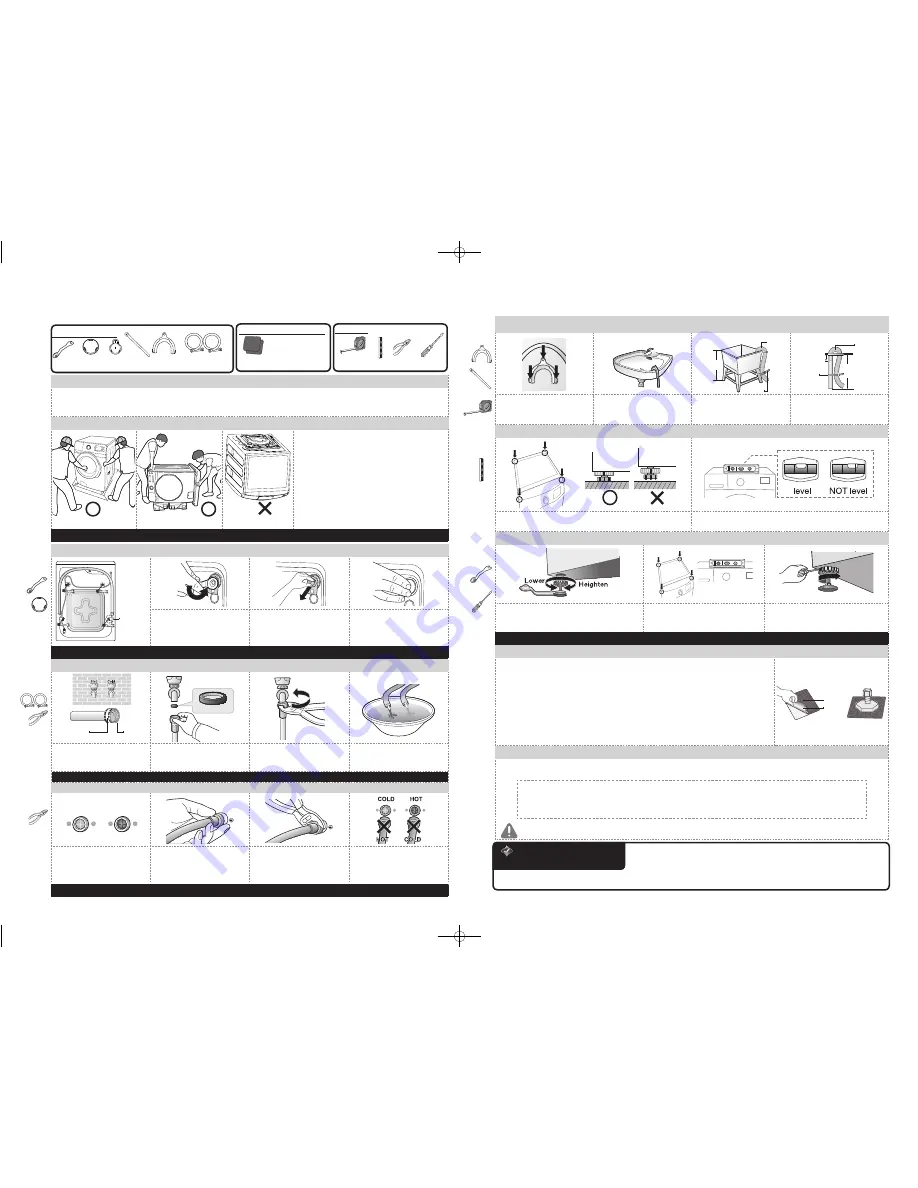 Samsung WF45H6 Series Installation Manual Download Page 1