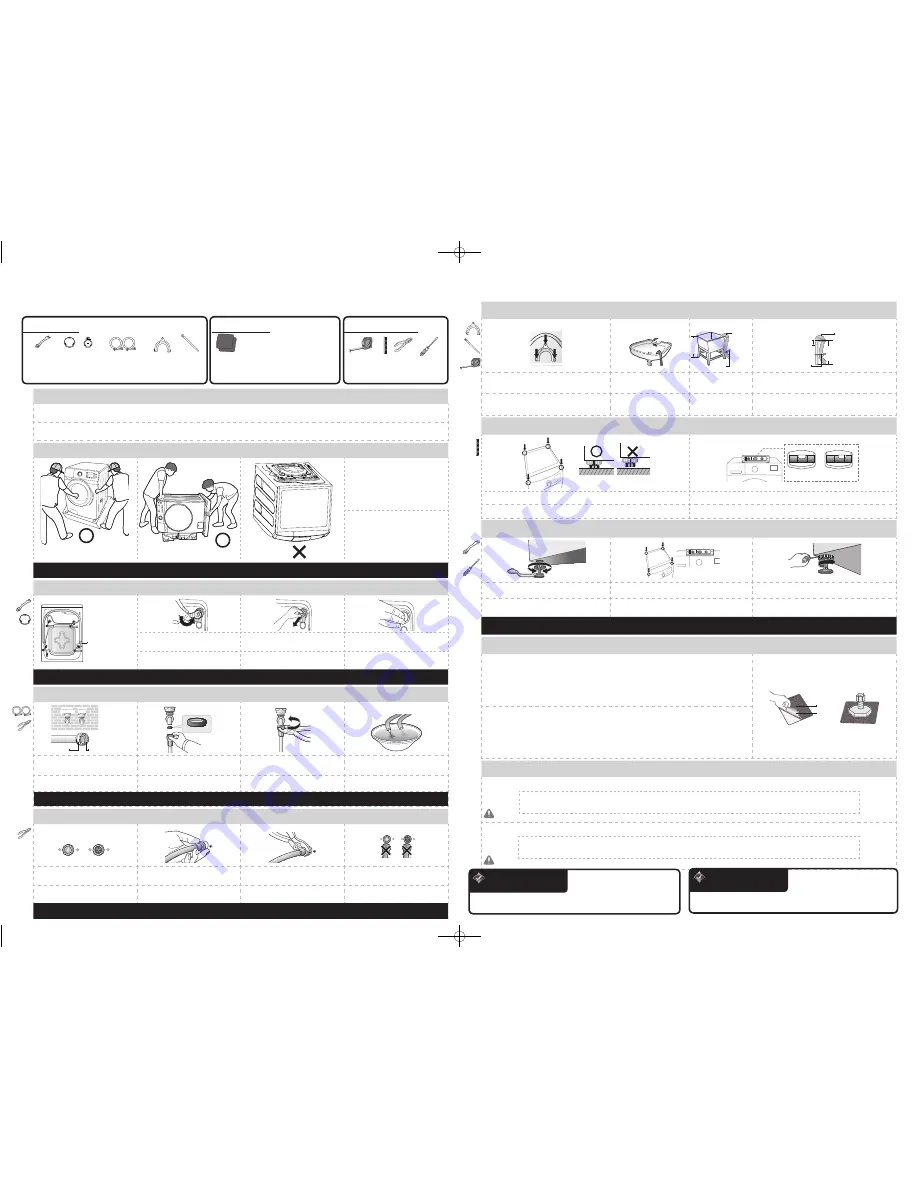 Samsung WF45H6 Series Installation Manual Download Page 2