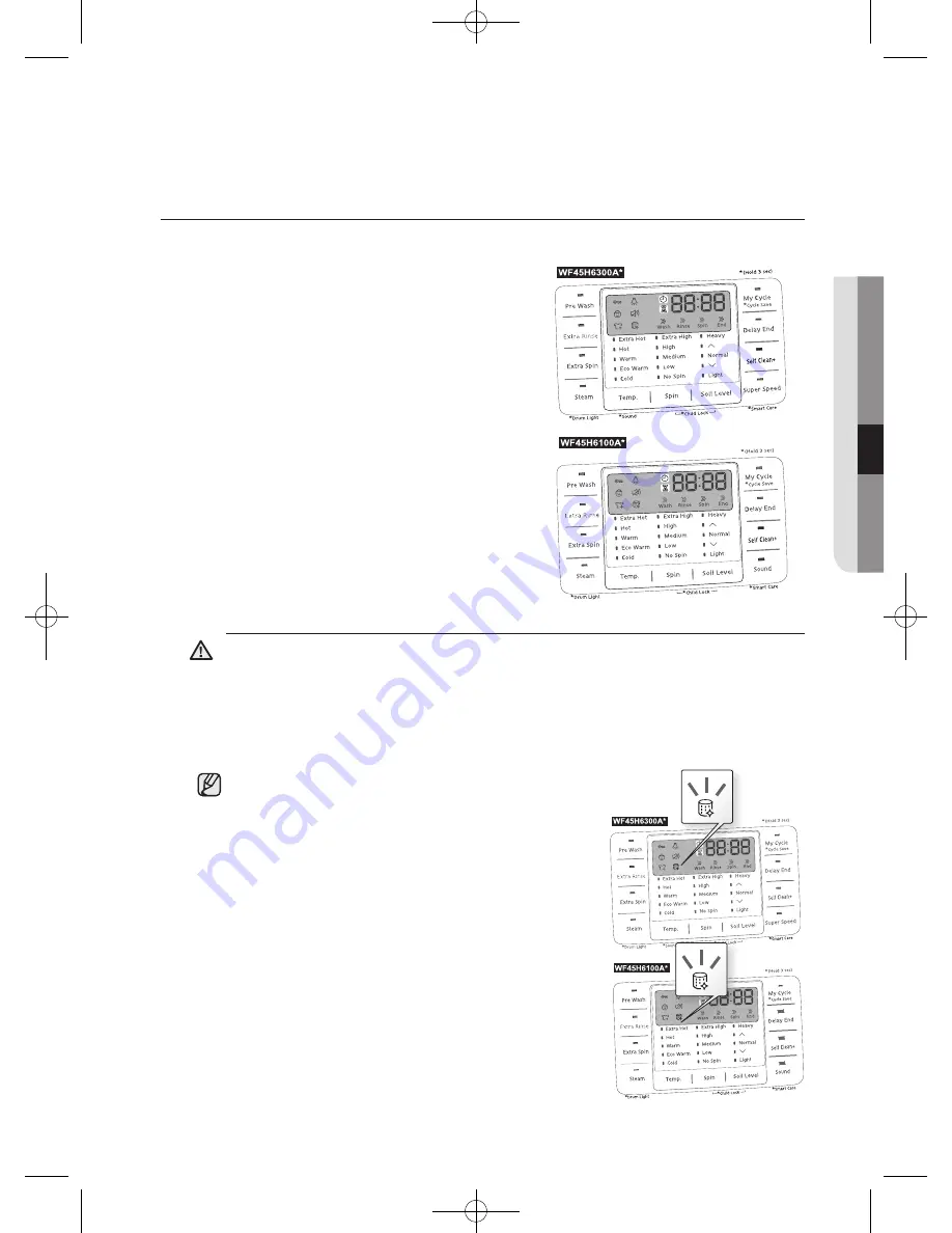 Samsung WF45H6100A User Manual Download Page 127