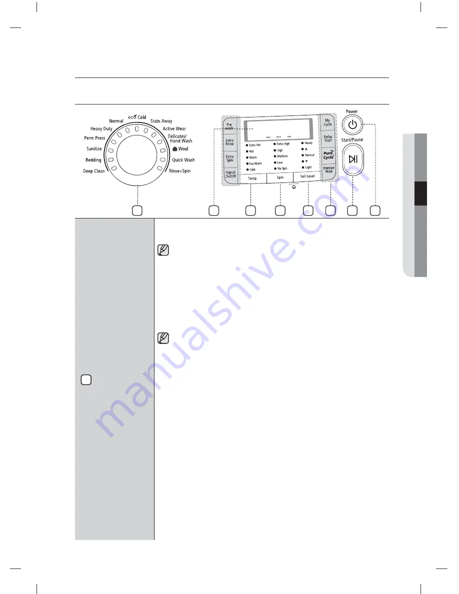 Samsung WF501AN Series User Manual Download Page 107