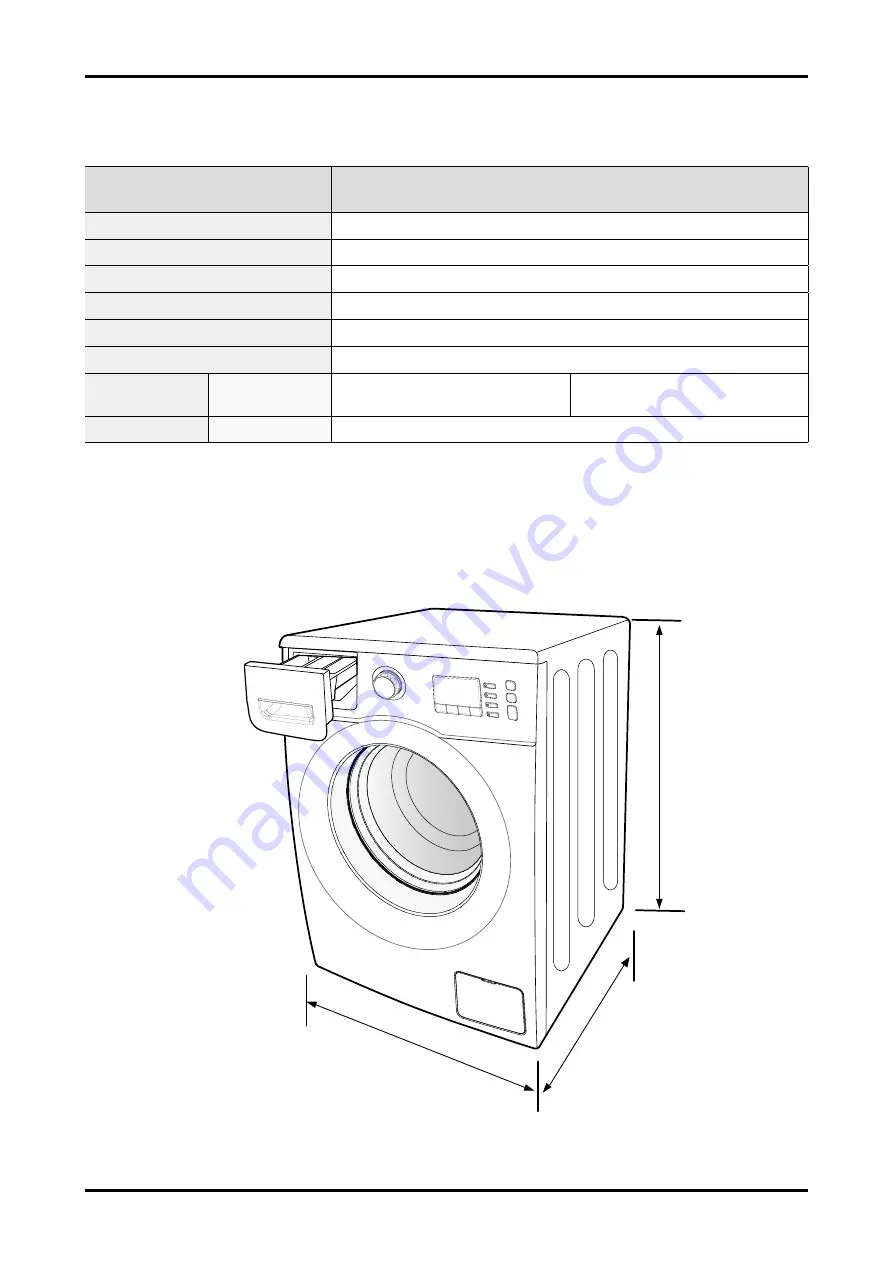 Samsung WF706U2SA Series Service Manual Download Page 12