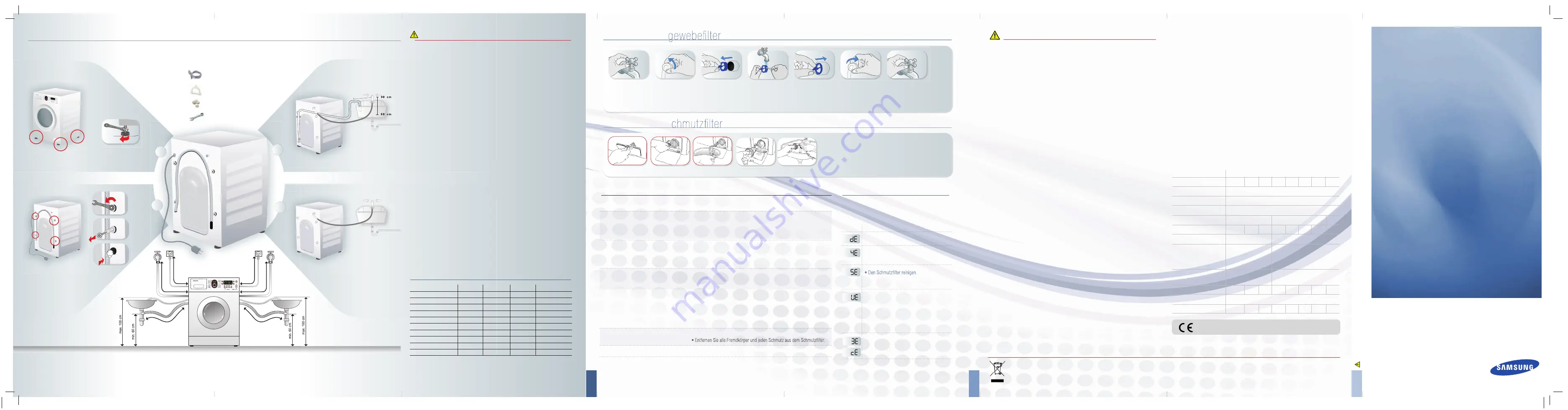 Samsung WF8724GPA (German) Manual Download Page 1