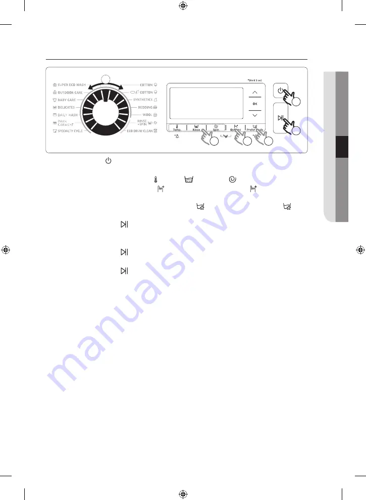 Samsung WW10H8 series User Manual Download Page 25